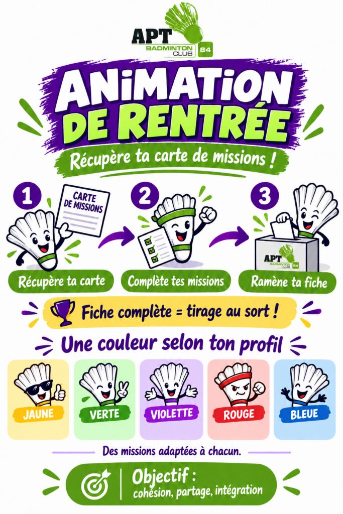 animation de rentrée APT BC