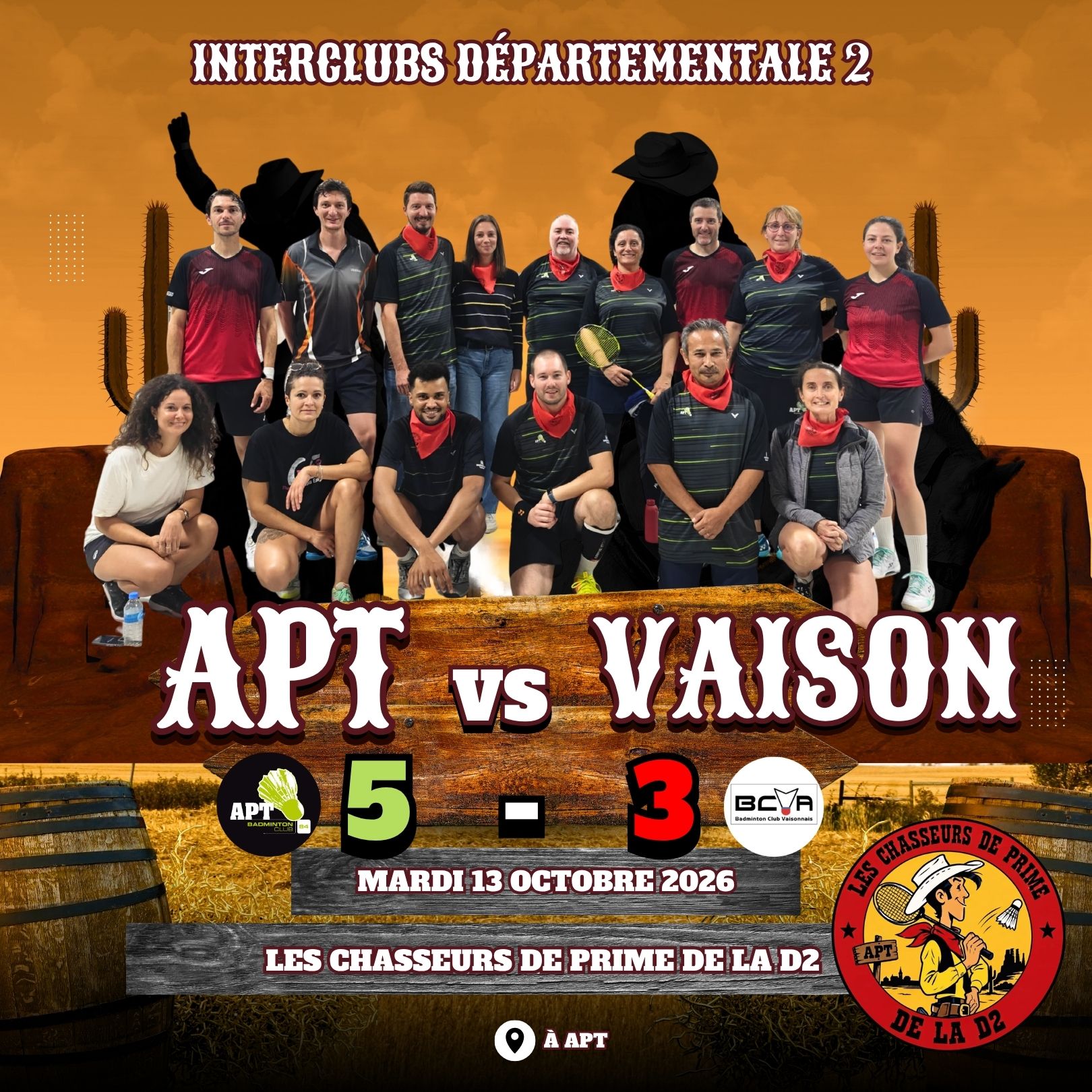 [INTERCLUBS D2] – LUCKY APT – J01